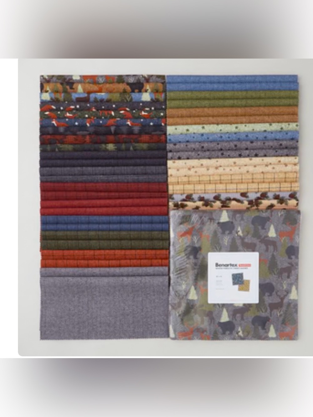 Winter Forest cotton layer cake by Benartex Fabrics